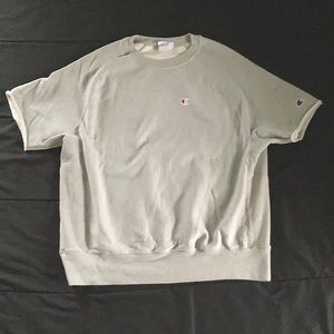 Mens Champion Reverse Weave Short Sleeve Crew